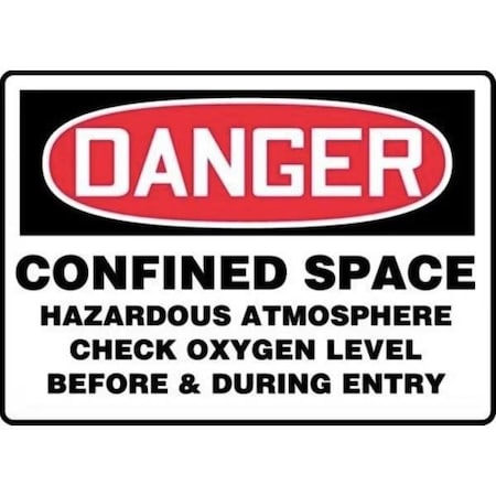Accuform OSHA DANGER SAFETY SIGN CONFINED MCSP078VA MCSP078VA